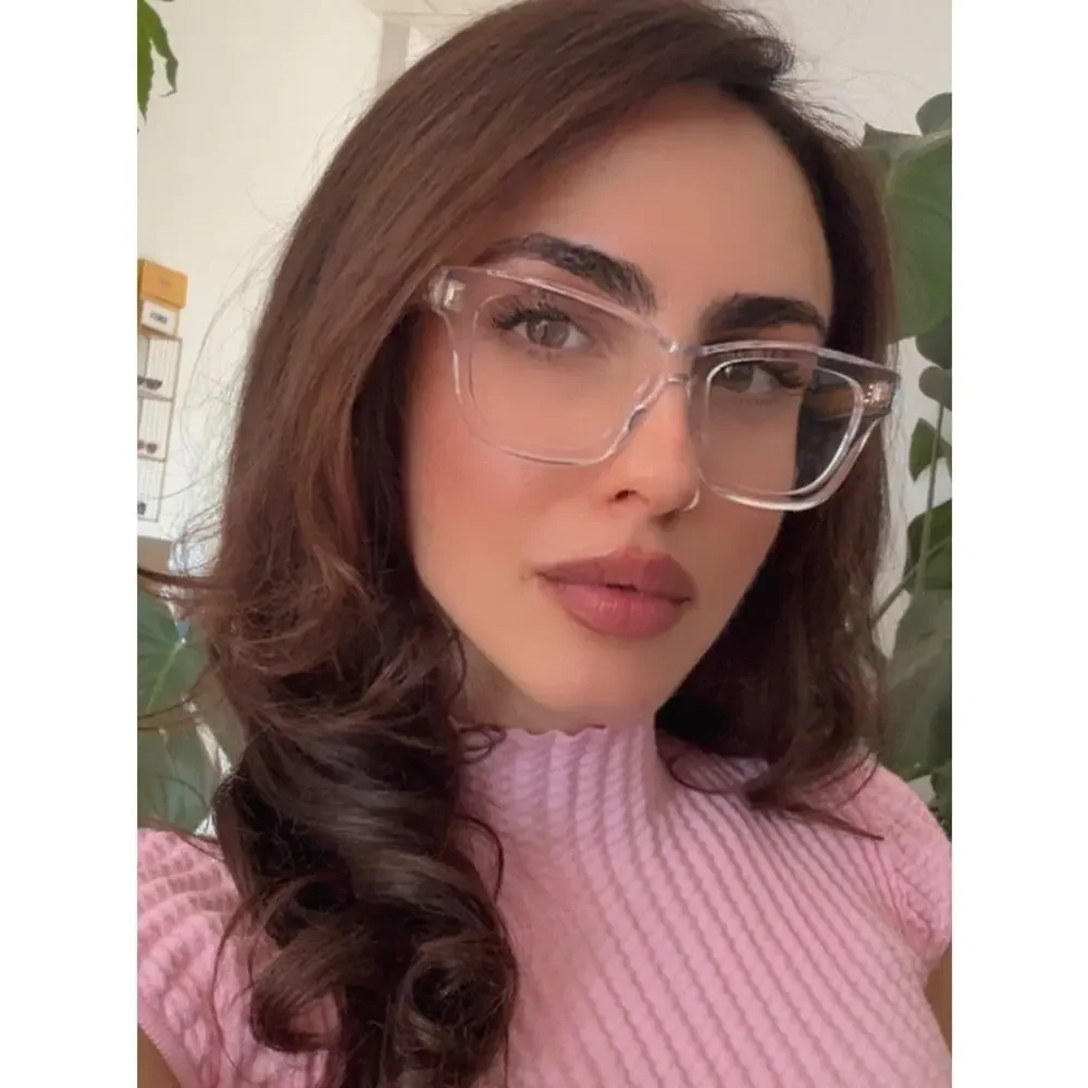 NEW Gucci GG2066O Transparent Clear Cat Eye Eyeglasses Frames